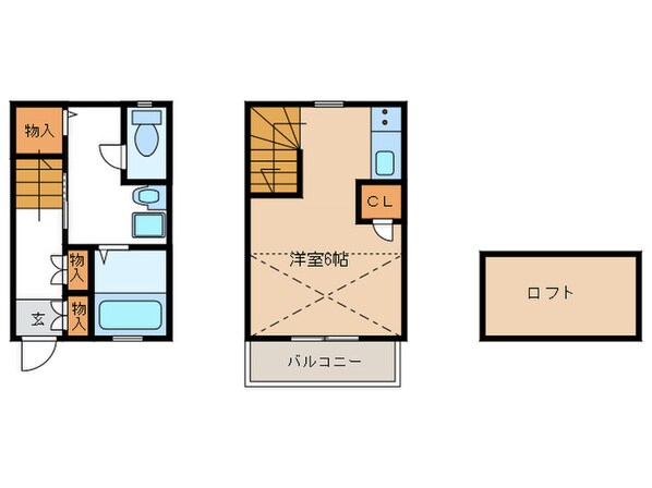 ピュアフリー別府Ⅱの物件間取画像